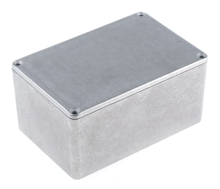 Hammond 1590 Series Natural Die Cast Aluminium Enclosure, IP54, Natural Lid, 120 x 80 x 59mm