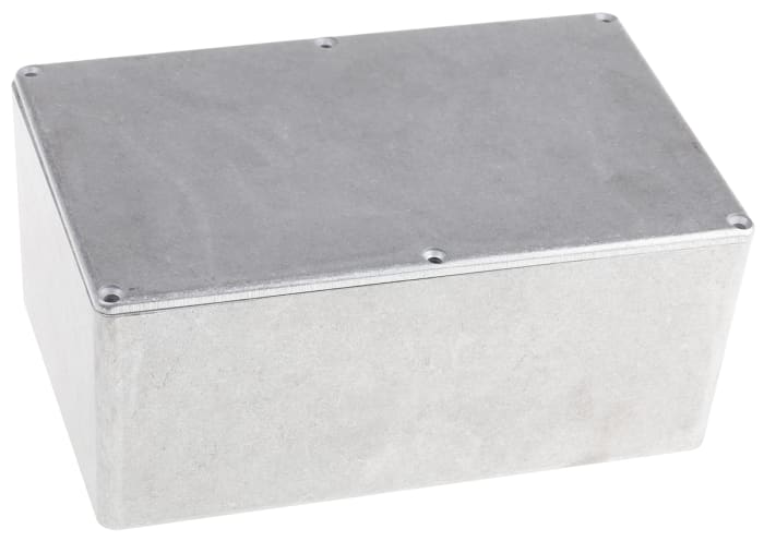 Hammond 1590 Series Natural Die Cast Aluminium Enclosure, IP54, Natural Lid, 188 x 120 x 82mm