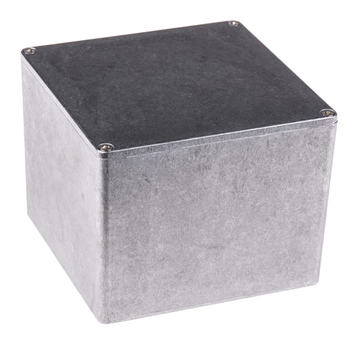 Hammond 1590 Series Natural Die Cast Aluminium Enclosure, IP54, Natural Lid, 120 x 120 x 93.8mm