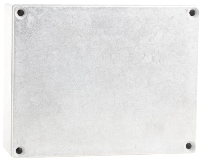 Hammond Eddystone Series Natural Die Cast Aluminium Enclosure, IP54, Natural Lid, 120 x 95 x 34mm