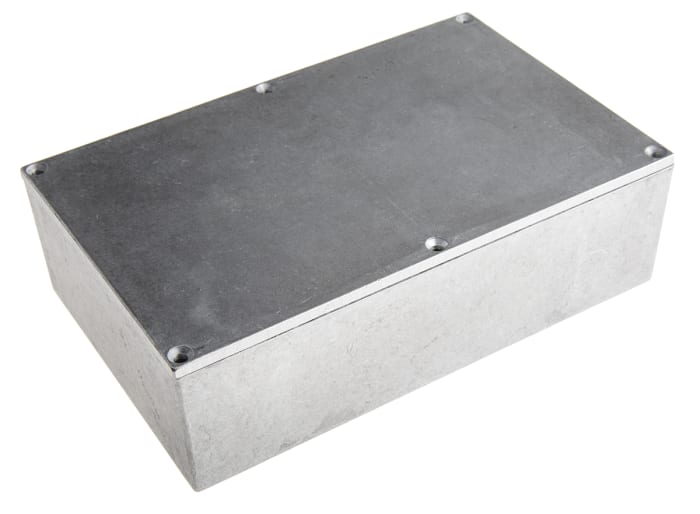 Hammond Eddystone Series Natural Die Cast Aluminium Enclosure, IP54, Natural Lid, 188 x 120 x 57mm