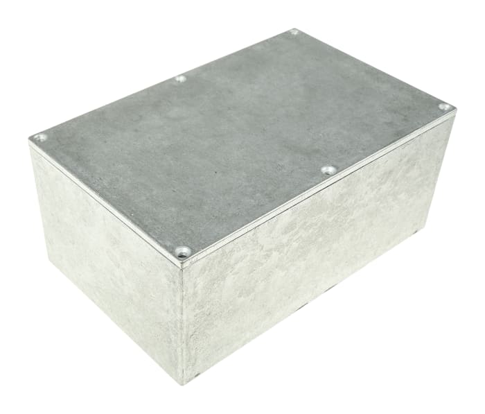 Hammond Eddystone Series Natural Die Cast Aluminium Enclosure, IP54, Natural Lid, 188 x 120 x 82mm