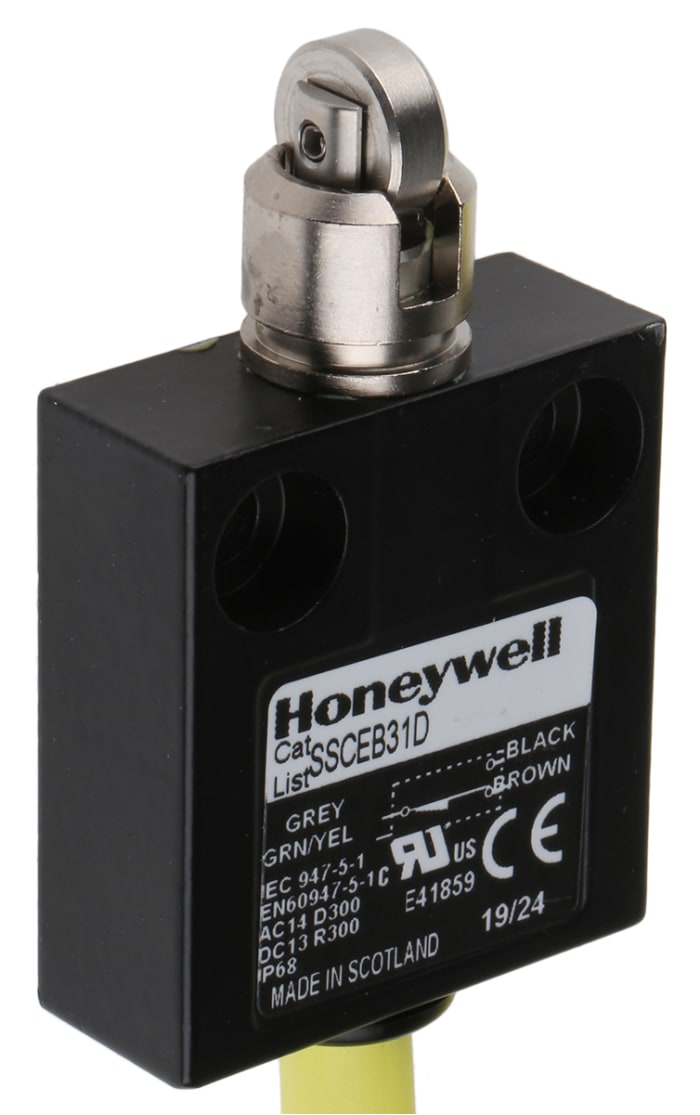 Final de carrera con Émbolo Honeywell SSCE, SPDT, NA/NC, 240V, 4A, IP68