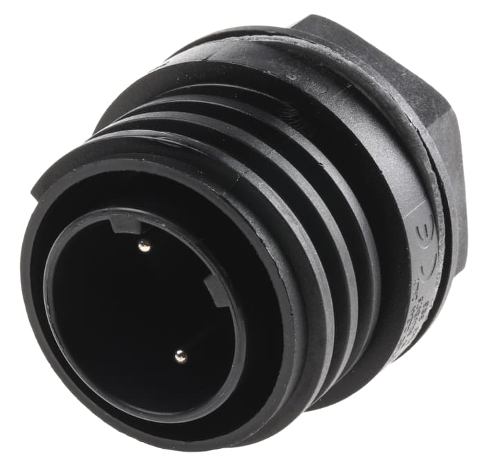 Bulgin Circular Connector, 2 Contacts, Panel Mount, Plug, Male, IP68, Buccaneer 900 Series
