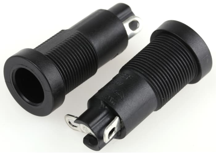 Schurter 10A Panel Mount Fuse Holder for 5 x 20mm Fuse, 1P, 250V ac