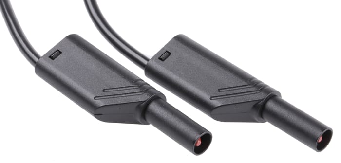 Černá, délka kabelů: 1m, PVC, úroveň kategorie: CAT II, CAT II 1000V