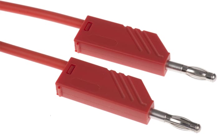 Hirschmann Test & Measurement, 16A, 60V dc, Red, 2m Lead Length