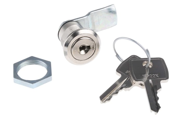 Cerradura de leva Euro-Locks a Lowe &amp; Fletcher group Company, muesca de 16.3 x 14.1mm, Llave para desbloquear