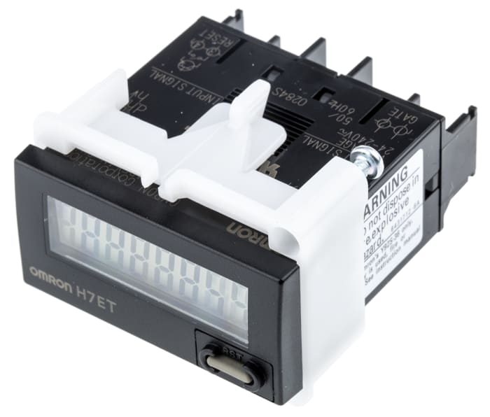 Omron H7E Series Flush Mount Timer Relay, 0 → 999999.9h