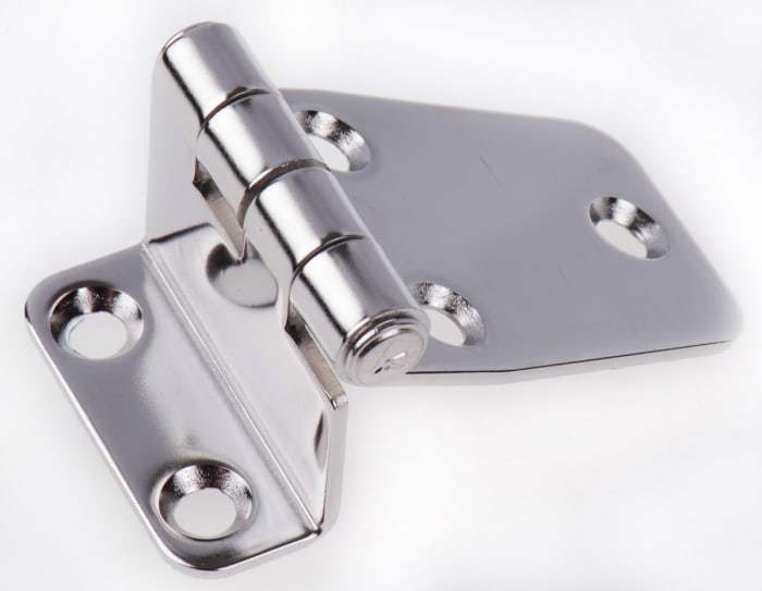 Charnière de trappe en inox, 37mm x 67.5mm x 2mm