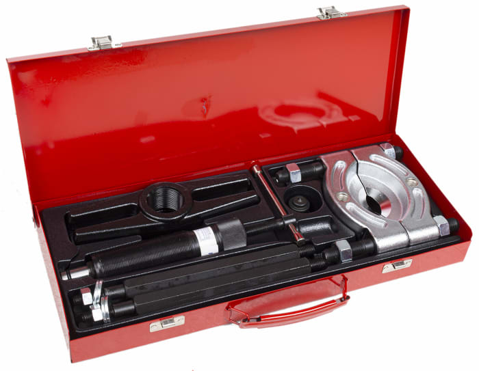 RS PRO, RS PRO Hydraulic Bearing Puller, 75 → 105 mm Capacity, 10.0t  Force, 8-Piece, 349-7249