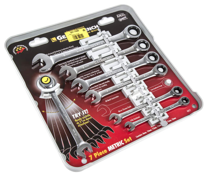 Sada šroubových klíčů, počet kusů: 7 Gear Wrench