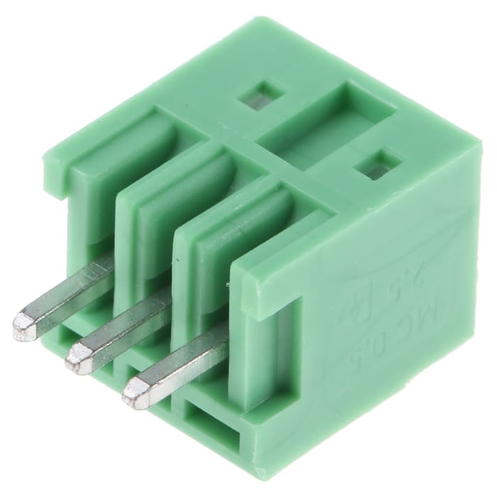 Embase pour CI Phoenix Contact, MCV 0.5/ 3-G-2.5, 3 pôles , 2.5mm 1 rangée, 4.0A, Droit