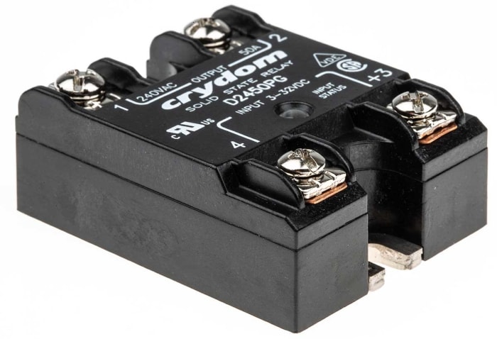 Sensata Crydom 1 Series Solid State Relay, 50 A Load, Panel Mount, 280 V rms Load, 32 V Control