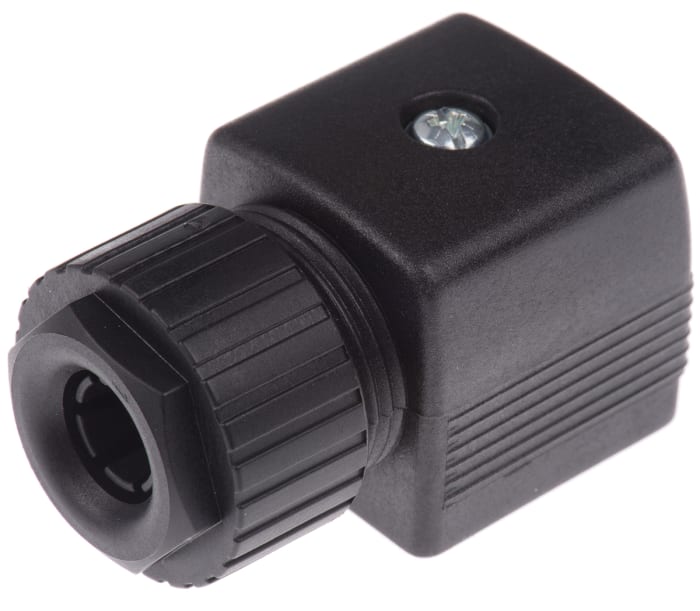 Connecteur pour électrovanne, Femelle, 3P+E, Montage type Screw Down 10A, 250 V c.a./c.c., série GDMF, PG16, IP65