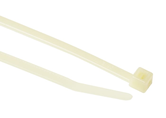 Serre-câble HellermannTyton T30R, 150mm x 3.5 mm, Naturel, en Polyamide 4.6 (PA 4.6), x 100