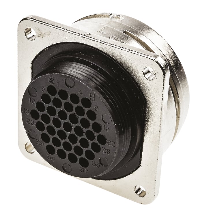 TE Connectivity Circular Connector, 37 Contacts, Panel Mount, Socket, Male, CMC Series 1 Series