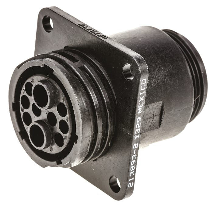 TE Connectivity Circular Connector, 10 Contacts, Panel Mount, Socket, Female, CPC Series 6 Series