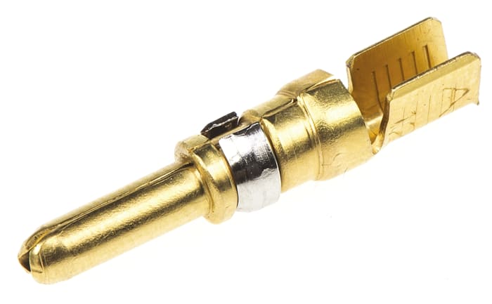 TE Connectivity Male Crimp Circular Connector Contact, Contact Size 8, Wire Size 14 12 AWG