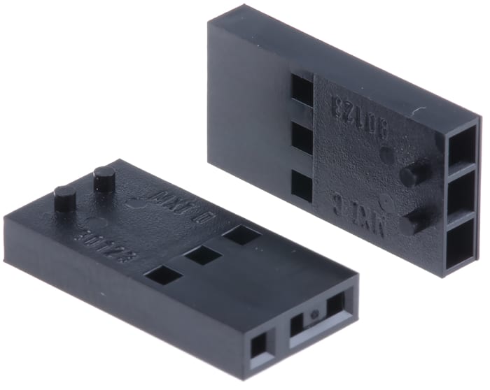 Carcasa de conector Molex 90123-0103, Serie C-Grid III, paso: 2.54mm, 3 contactos, , 1 fila filas, Recto, Hembra