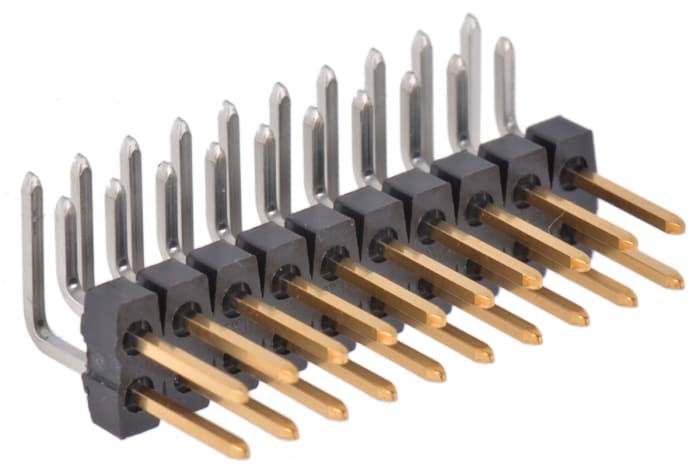 Embase à broches Molex, C-Grid III, 20 pôles , 2.54mm, 2 rangées , 3.0A, Angle droit