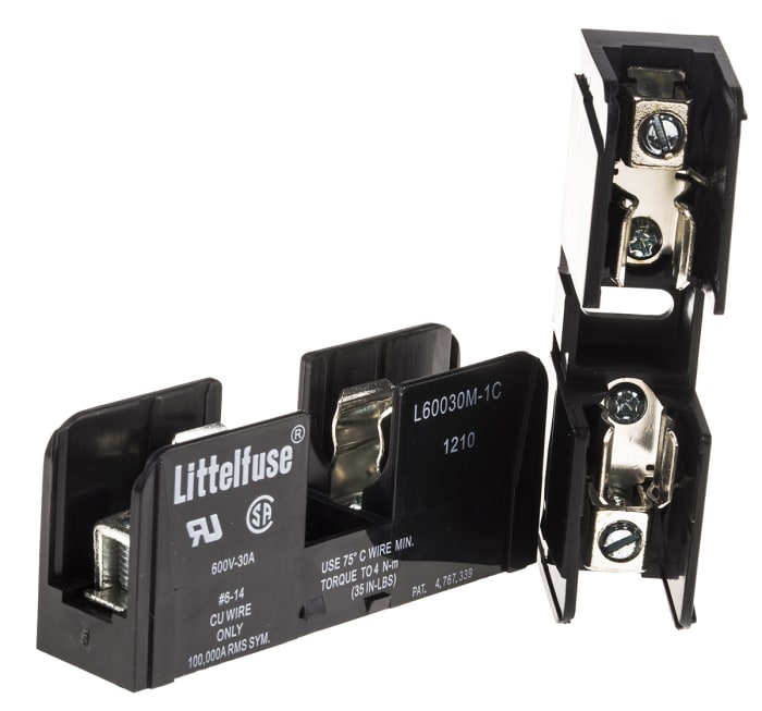 Porte-fusible pour cartouche à embase Littelfuse 30A 600V c.a.