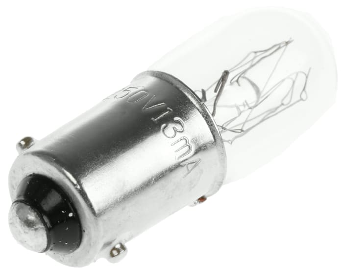 RS PRO BA9s Indicator Light, Clear, 250 V, 13 mA, 1000h