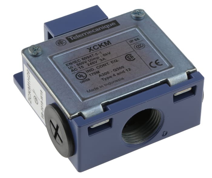 Telemecanique Sensors OsiSense XC Series Limit Switch, NO/NC, IP66, DP, Zinc Alloy Housing, 240V ac Max, 10A Max
