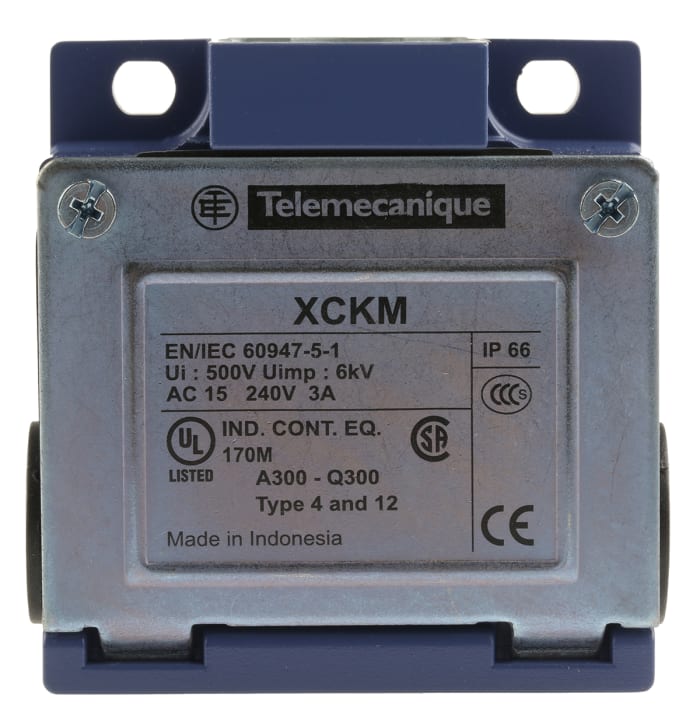 Telemecanique Sensors OsiSense XC Series Limit Switch, NO/NC, IP66, DP, Zinc Alloy Housing, 240V ac Max, 10A Max