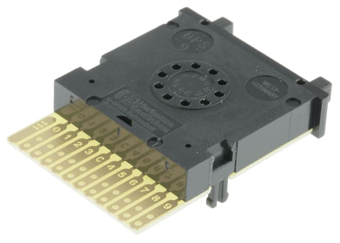 Hartmann Pushwheel Switch BCD Pushwheel Through Hole Panel Mount 100mΩ 10-way DPS9-111-AK2