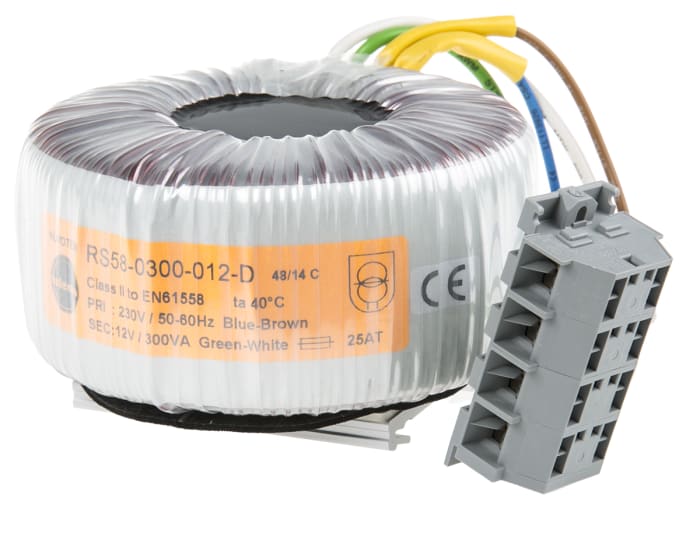 Toroid Trafo, Tek Çıkışlı, 12V ac, 300VA