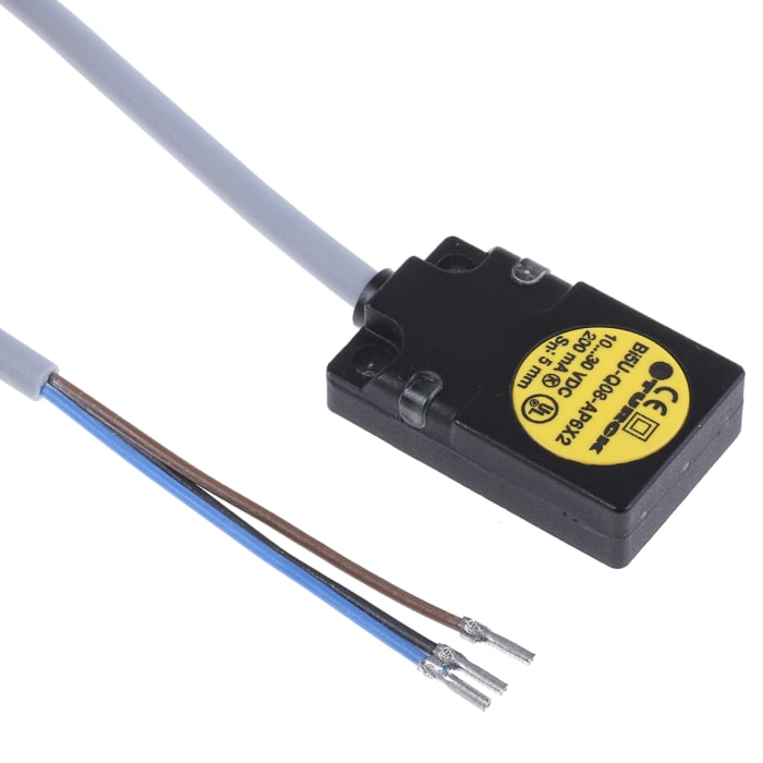 Turck Inductive Block Proximity Sensor, 5 mm Detection, PNP NO, 10 → 30 V dc