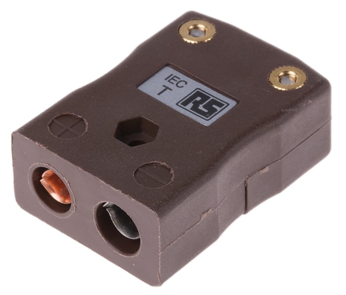 RS PRO, Standard Thermocouple Connector for Use with Type T Thermocouple, 6mm Probe, IEC, RoHS Compliant Standard