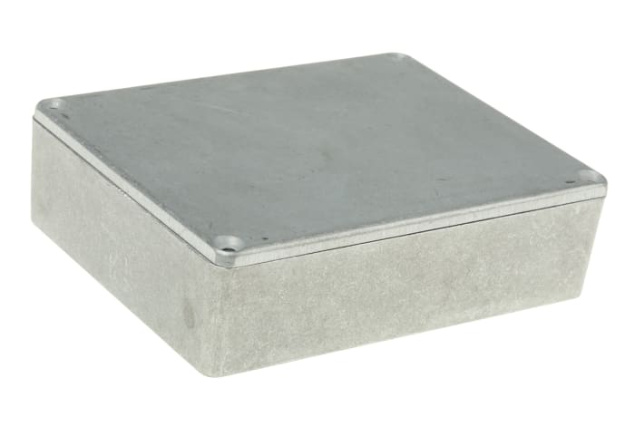 Hammond 1590 Series Natural Die Cast Aluminium Enclosure, IP65, Natural Lid, 119.5 x 94 x 34mm