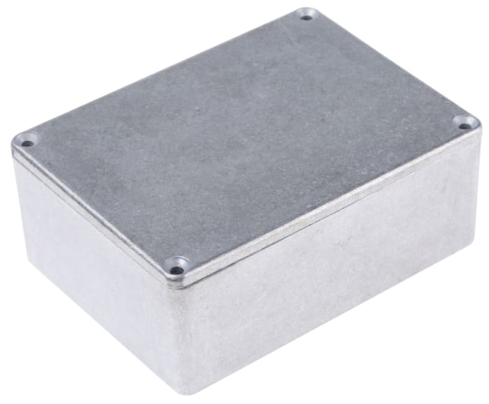 Hammond 1590 Series Natural Die Cast Aluminium Enclosure, IP65, Natural Lid, 110 x 82 x 44mm