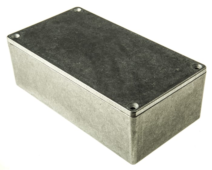 Hammond 1590 Series Natural Die Cast Aluminium Enclosure, IP65, Natural Lid, 153 x 83 x 50.5mm