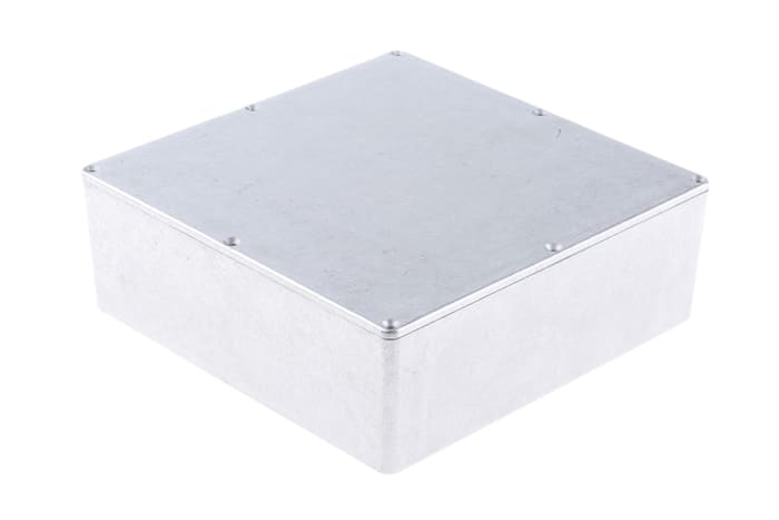 Hammond 1590 Series Natural Natural Lid Die Cast Aluminium Enclosure, IP65 67 mm, 188 mm, 188 mm
