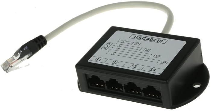 Decelect Forgos 4-Port RJ45 Splitter, FTP