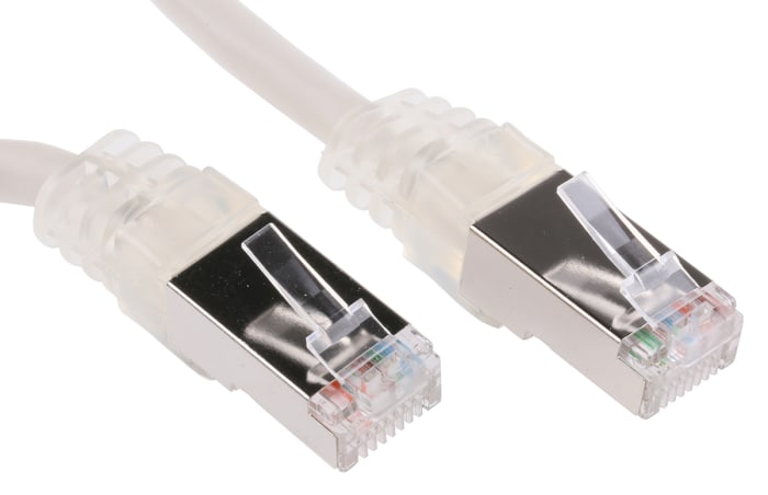Decelect, 5m Cat5, Grey RJ45 to Male RJ45 Male, F/UTP Shielded, Terminated