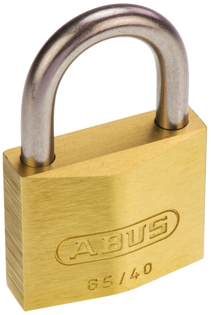 Candado de Aluminio, acero ABUS , Ø de grillete 6.5mm, color Amarillo, para  Interior, exterior