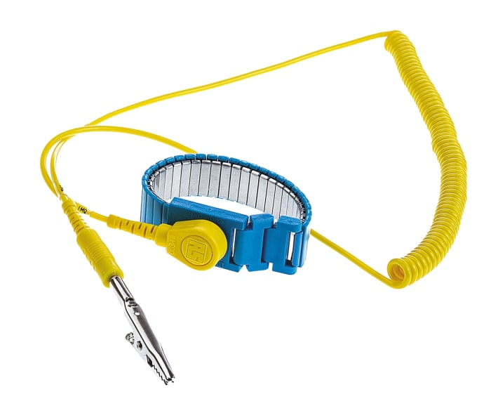 RS PRO ESD Grounding Wrist Strap & Cord Set