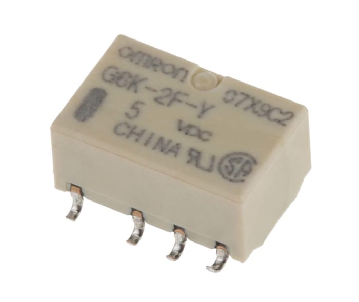 Relais de signal Omron G6K 5V c.c., 2 RT, Montage en surface