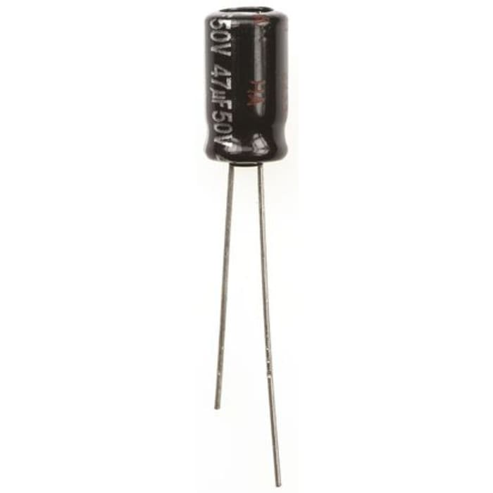 Panasonic 47μF Aluminium Electrolytic Capacitor 50V dc, Radial, Through Hole - ECA1HHG470