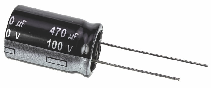 Condensateur Panasonic série NHG, Aluminium électrolytique 470μF, 100V c.c.