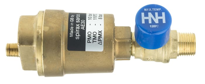 Spirax Sarco Copper Alloy Automatic Air Vent 1/2 in BSP, 1/4 in BSP