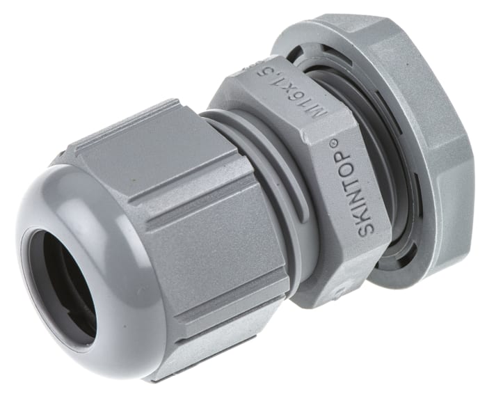 Presse-étoupe Lapp SKINTOP, M16, en Polyamide, Ø 4mm à Ø 10mm, avec contre-écrous, IP66, IP68, IP69