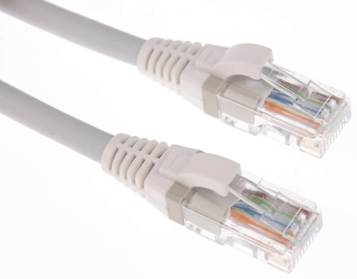 Brand-Rex, 1m Cat5e, Grey RJ45 to Male RJ45 Male, U/UTP Unshielded, Terminated LSZH Sheath