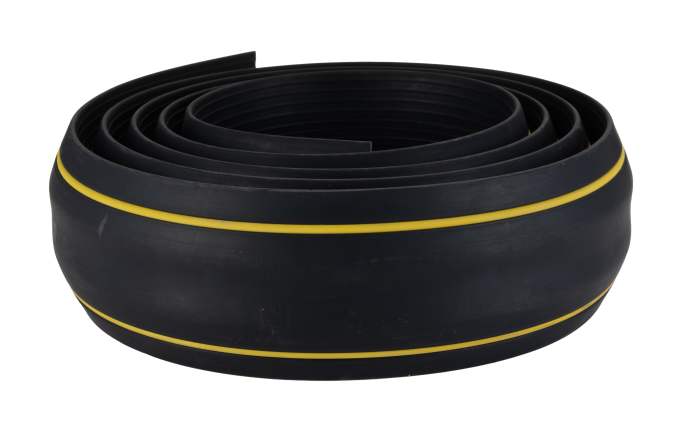 Kryt kabelu 30mm (vnitřní prům.) délka 3m 10 x 30mm x šířka 83mm barva Černá/žlutá RS PRO Guma