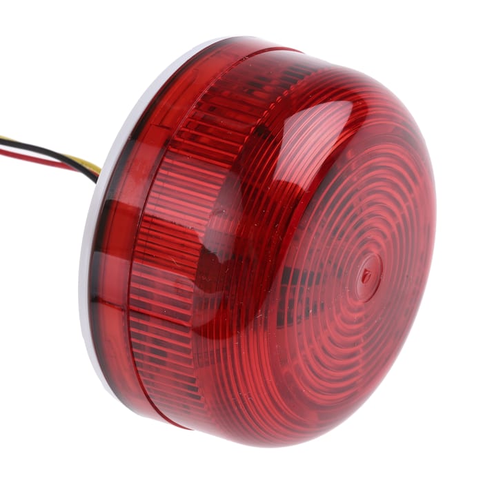 Klaxon Flashguard QBS Series Red Flashing Beacon, 12 V dc, 24 V dc, Surface Mount, Xenon Bulb