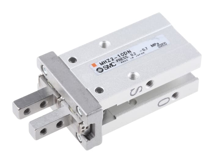 SMC 2 Finger Double Action Pneumatic Gripper, MHZ2-10DN, Parallel Gripping Type